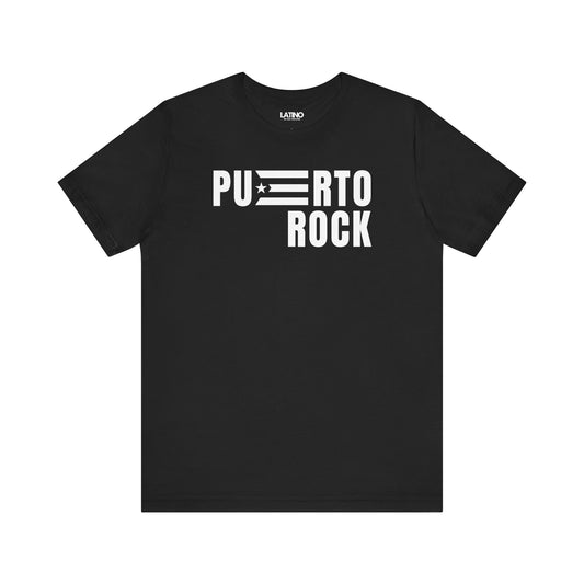 Puerto Rock Flag, Puerto Rico Pride Black T-Shirt. Latino In Da House