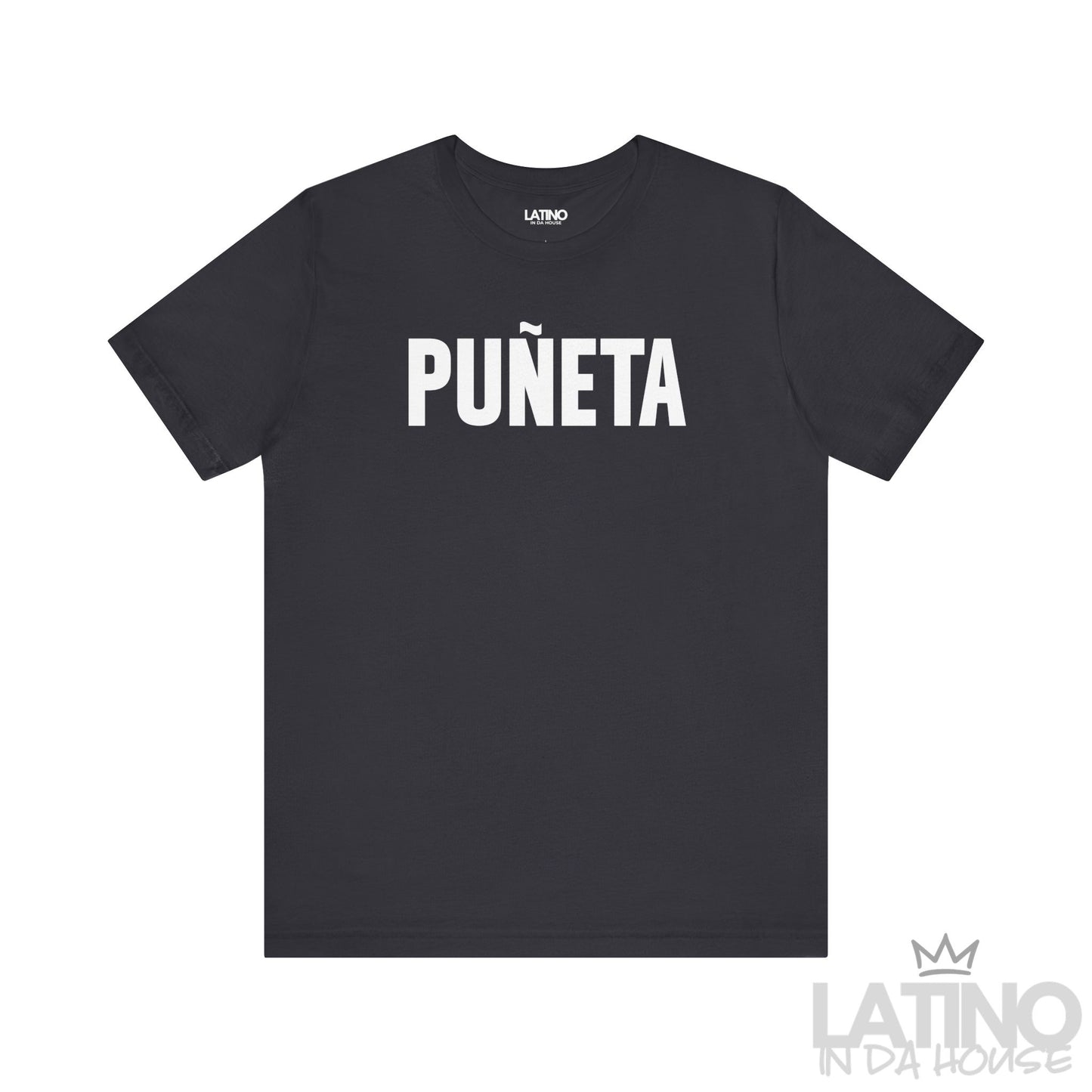 Dark Grey “PUÑETA” T-Shirt – Puerto Rican Pride Tee. Latino In Da House