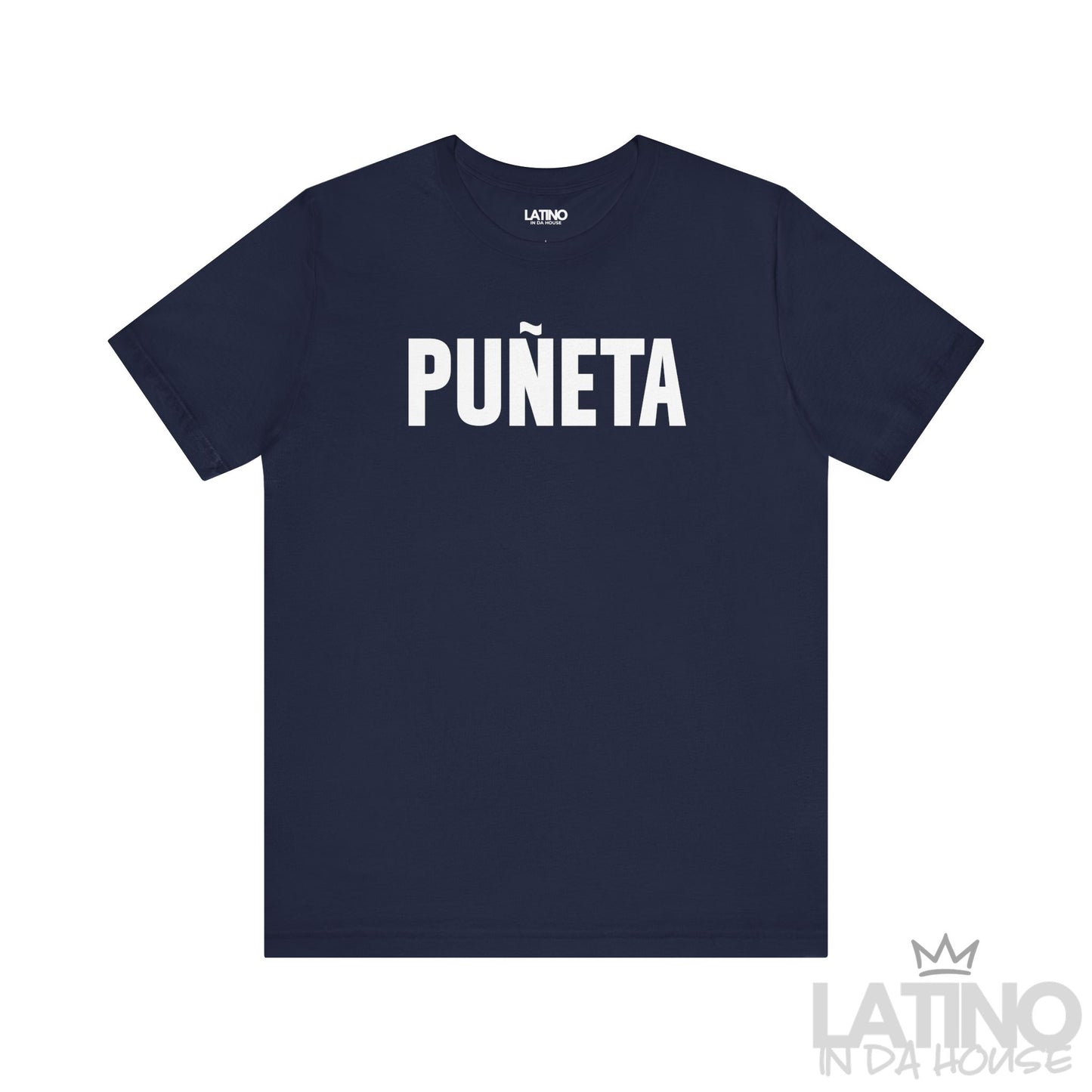 Navy Blue “PUÑETA” T-Shirt – Puerto Rican Pride Tee. Latino In Da House
