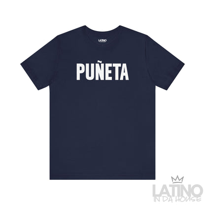 Navy Blue “PUÑETA” T-Shirt – Puerto Rican Pride Tee. Latino In Da House
