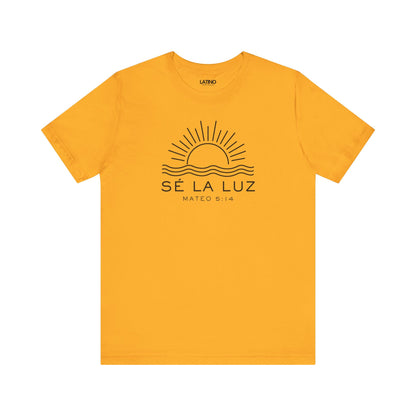 Se La Luz Faith gold t-shirt. Latino In Da House 
