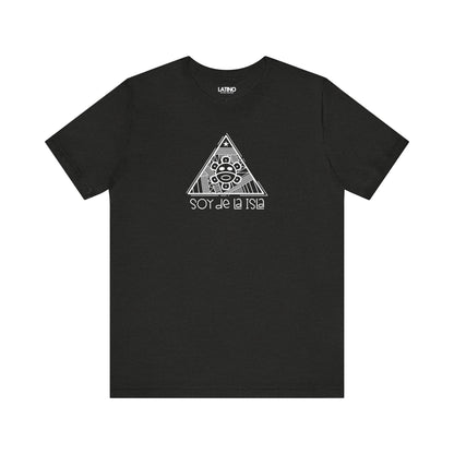 Soy De La Isla Taino Black Heather T-Shirt. Latino In Da House 