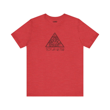 Soy De La Isla Taino Red Heather T-Shirt. Latino In Da House 